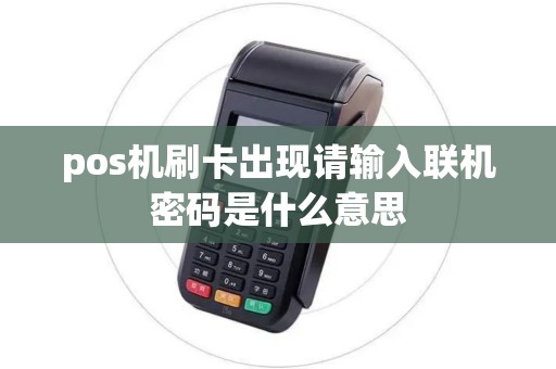 pos机刷卡出现请输入联机密码是什么意思