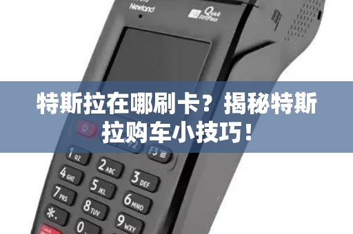 特斯拉在哪刷卡？揭秘特斯拉购车小技巧！
