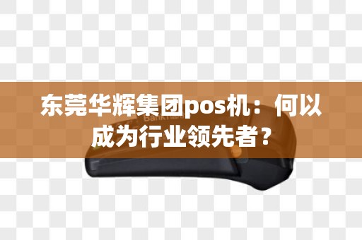 东莞华辉集团pos机：何以成为行业领先者？