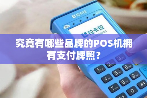 究竟有哪些品牌的POS机拥有支付牌照？