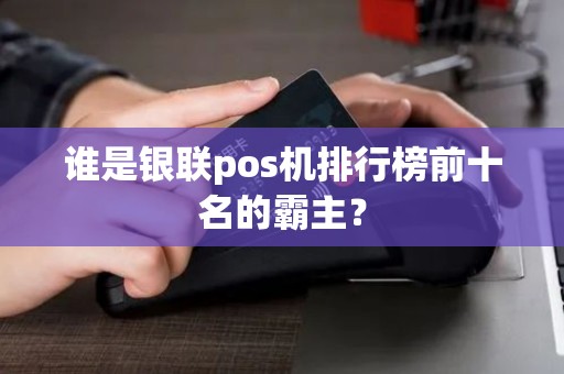 谁是银联pos机排行榜前十名的霸主？