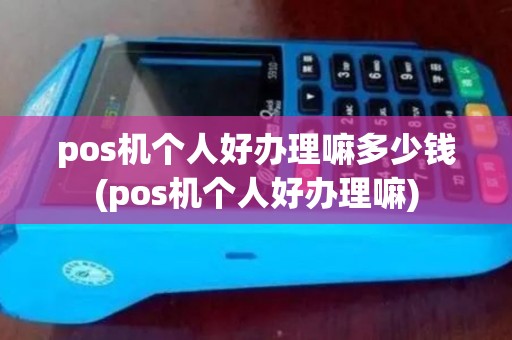 pos机个人好办理嘛多少钱(pos机个人好办理嘛)