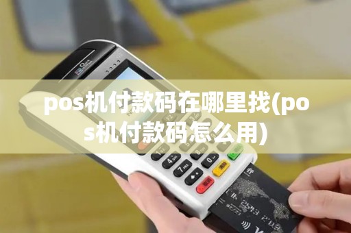 pos机付款码在哪里找(pos机付款码怎么用)