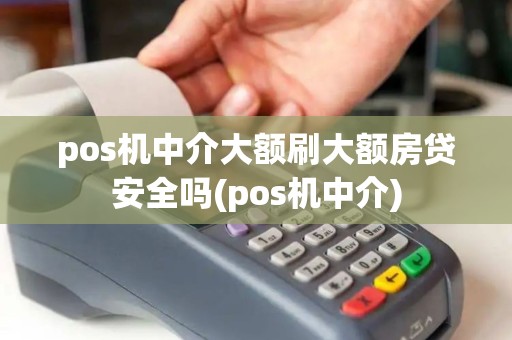 pos机中介大额刷大额房贷安全吗(pos机中介)