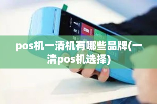 pos机一清机有哪些品牌(一清pos机选择)