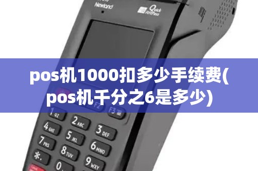 pos机1000扣多少手续费(pos机千分之6是多少)