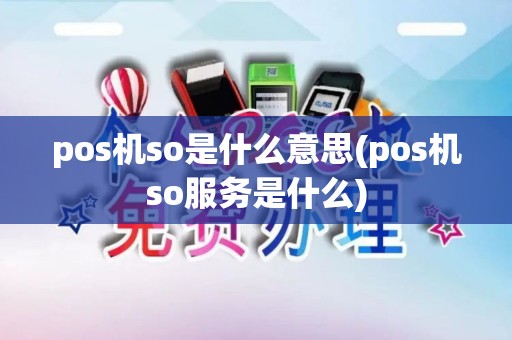 pos机so是什么意思(pos机so服务是什么)