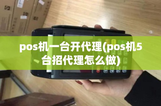 pos机一台开代理(pos机5台招代理怎么做)