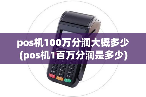 pos机100万分润大概多少(pos机1百万分润是多少)