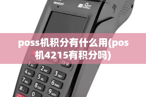 poss机积分有什么用(pos机4215有积分吗)