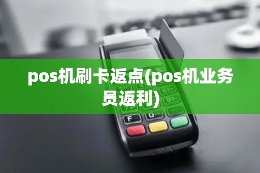 pos机刷卡返点(pos机业务员返利)