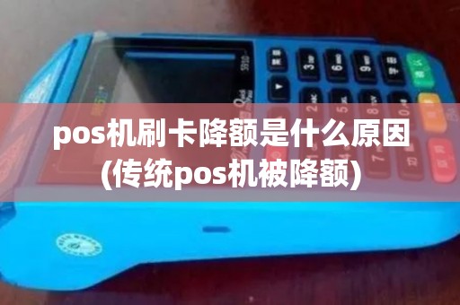 pos机刷卡降额是什么原因(传统pos机被降额)