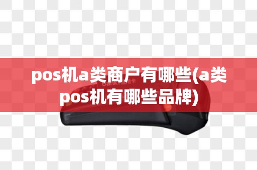 pos机a类商户有哪些(a类pos机有哪些品牌)