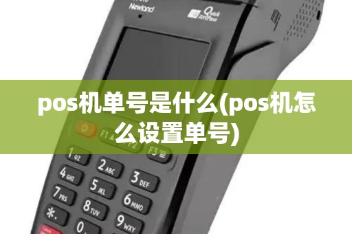 pos机单号是什么(pos机怎么设置单号)