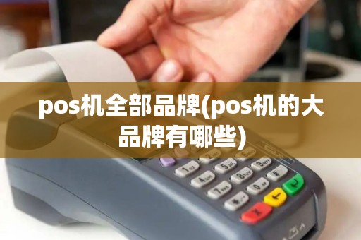 pos机全部品牌(pos机的大品牌有哪些)