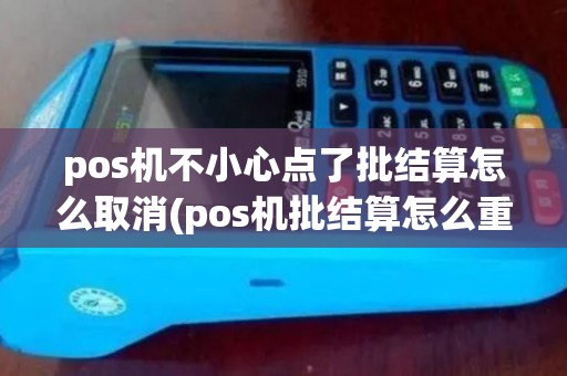 pos机不小心点了批结算怎么取消(pos机批结算怎么重新打)