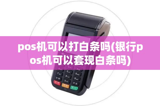 pos机可以打白条吗(银行pos机可以套现白条吗)