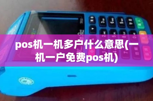 pos机一机多户什么意思(一机一户免费pos机)