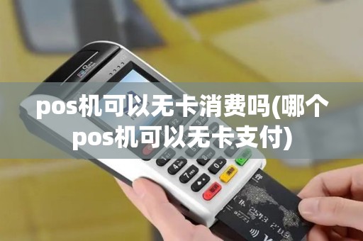 pos机可以无卡消费吗(哪个pos机可以无卡支付)