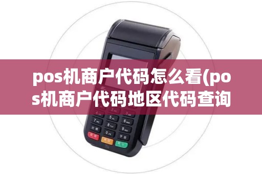 pos机商户代码怎么看(pos机商户代码地区代码查询)