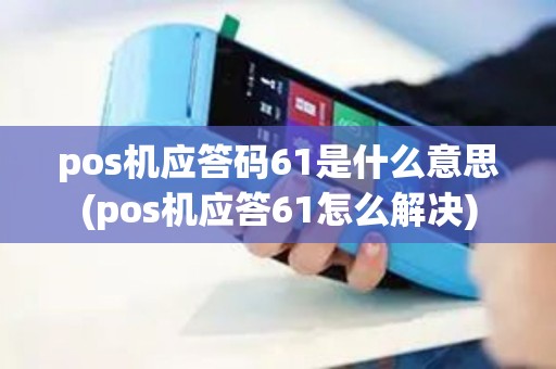 pos机应答码61是什么意思(pos机应答61怎么解决)
