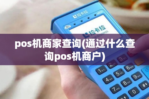 pos机商家查询(通过什么查询pos机商户)