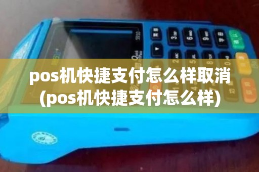 pos机快捷支付怎么样取消(pos机快捷支付怎么样)