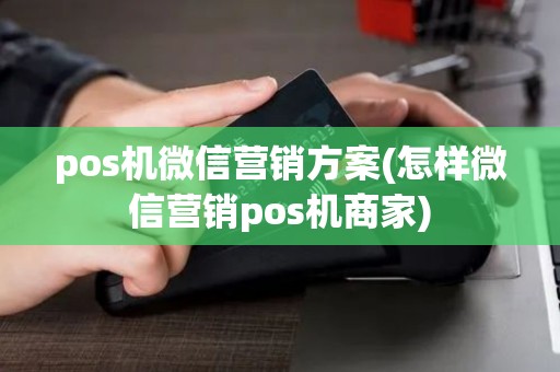 pos机微信营销方案(怎样微信营销pos机商家)