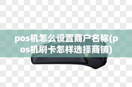 pos机怎么设置商户名称(pos机刷卡怎样选择商铺)