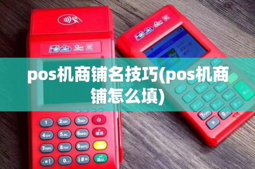 pos机商铺名技巧(pos机商铺怎么填)