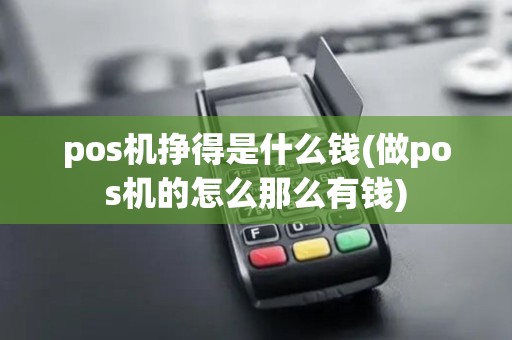 pos机挣得是什么钱(做pos机的怎么那么有钱)