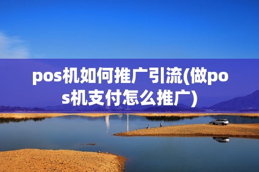 pos机如何推广引流(做pos机支付怎么推广)