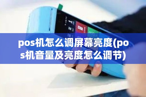 pos机怎么调屏幕亮度(pos机音量及亮度怎么调节)