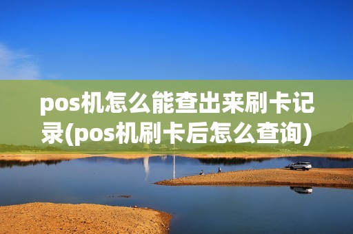 pos机怎么能查出来刷卡记录(pos机刷卡后怎么查询)