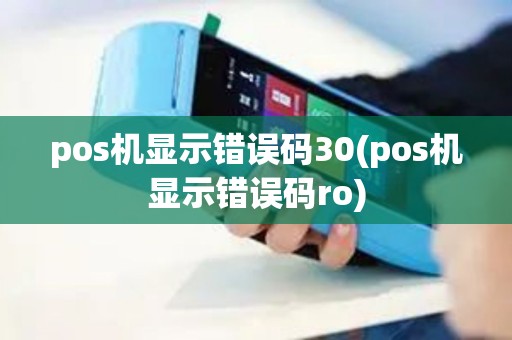 pos机显示错误码30(pos机显示错误码ro)
