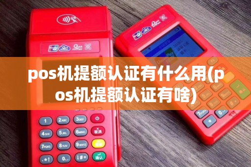 pos机提额认证有什么用(pos机提额认证有啥)