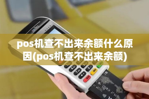 pos机查不出来余额什么原因(pos机查不出来余额)