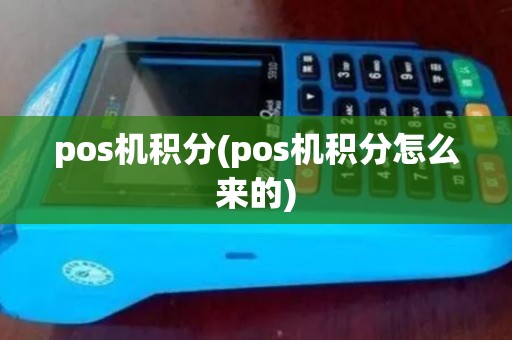 pos机积分(pos机积分怎么来的)