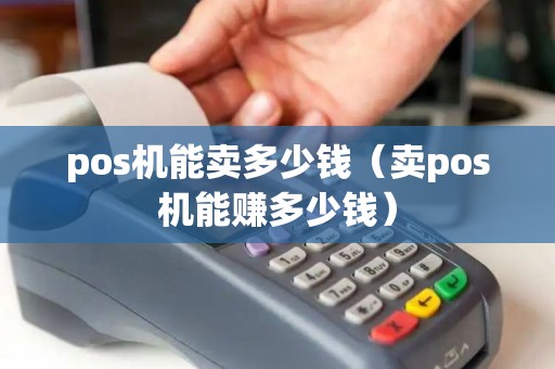 pos机能卖多少钱（卖pos机能赚多少钱）