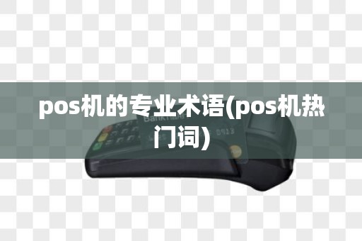 pos机的专业术语(pos机热门词)