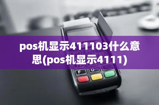 pos机显示411103什么意思(pos机显示4111)