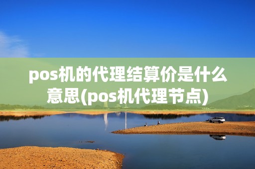 pos机的代理结算价是什么意思(pos机代理节点)