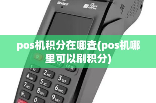 pos机积分在哪查(pos机哪里可以刷积分)