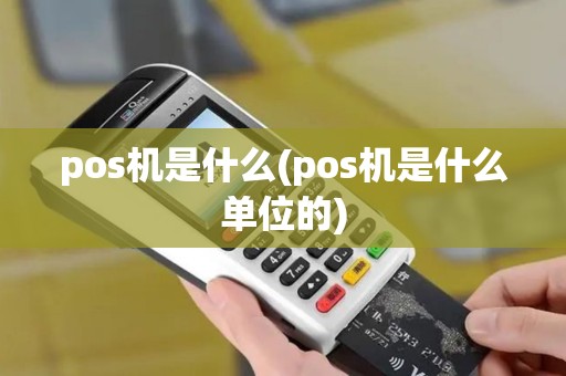 pos机是什么(pos机是什么单位的)