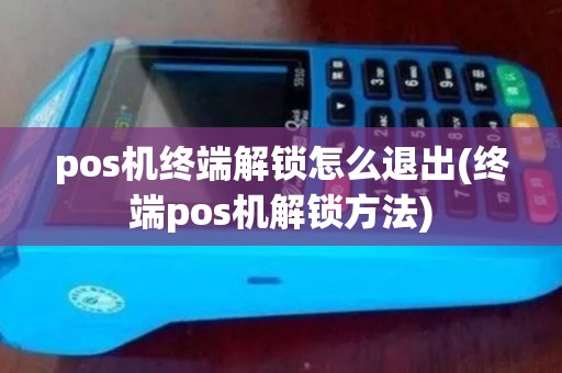 pos机终端解锁怎么退出(终端pos机解锁方法)
