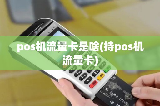 pos机流量卡是啥(持pos机流量卡)