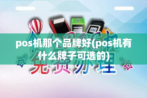 pos机那个品牌好(pos机有什么牌子可选的)