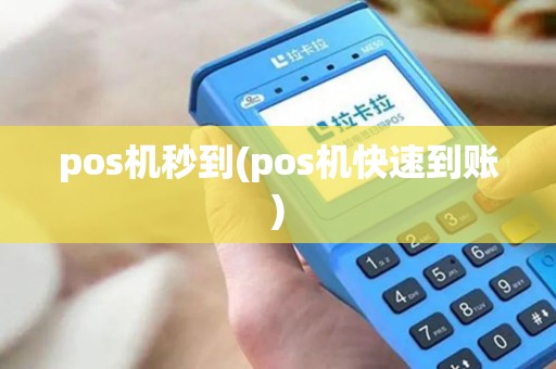 pos机秒到(pos机快速到账)