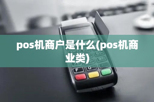 pos机商户是什么(pos机商业类)