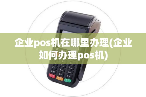 企业pos机在哪里办理(企业如何办理pos机)